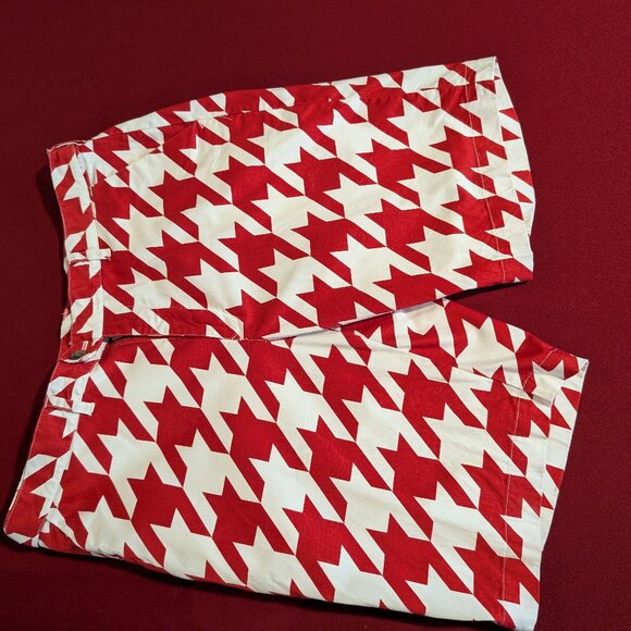 Loudmouth Red/white houndstooth shorts 38 - Picture 1 of 3